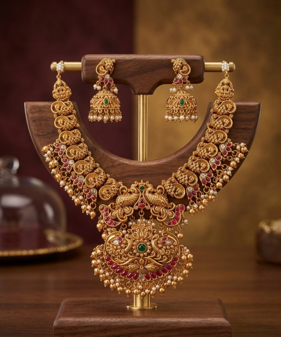 Aiswarya Gold Bridal Necklace