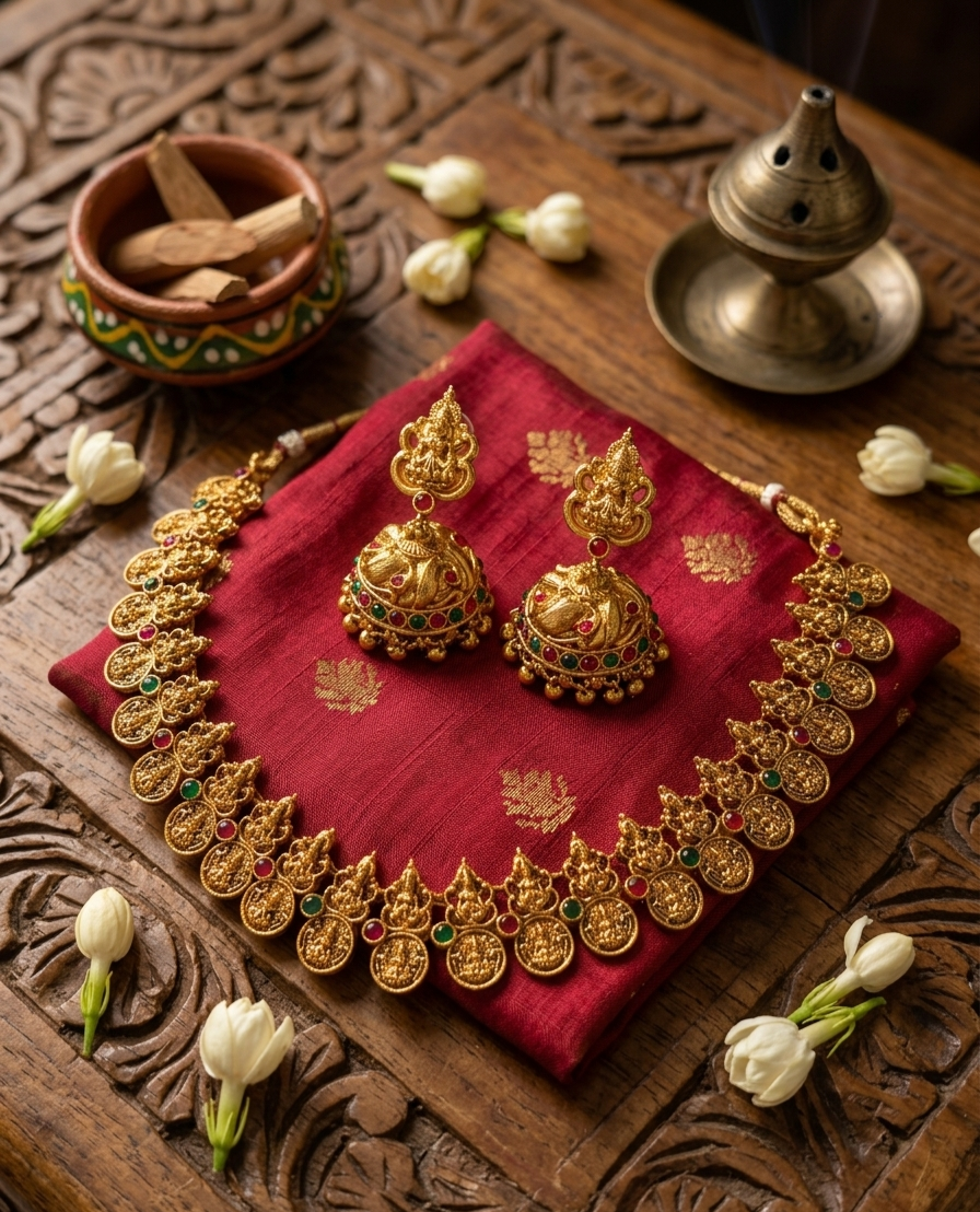 Antique Lakshmi Coin Necklace