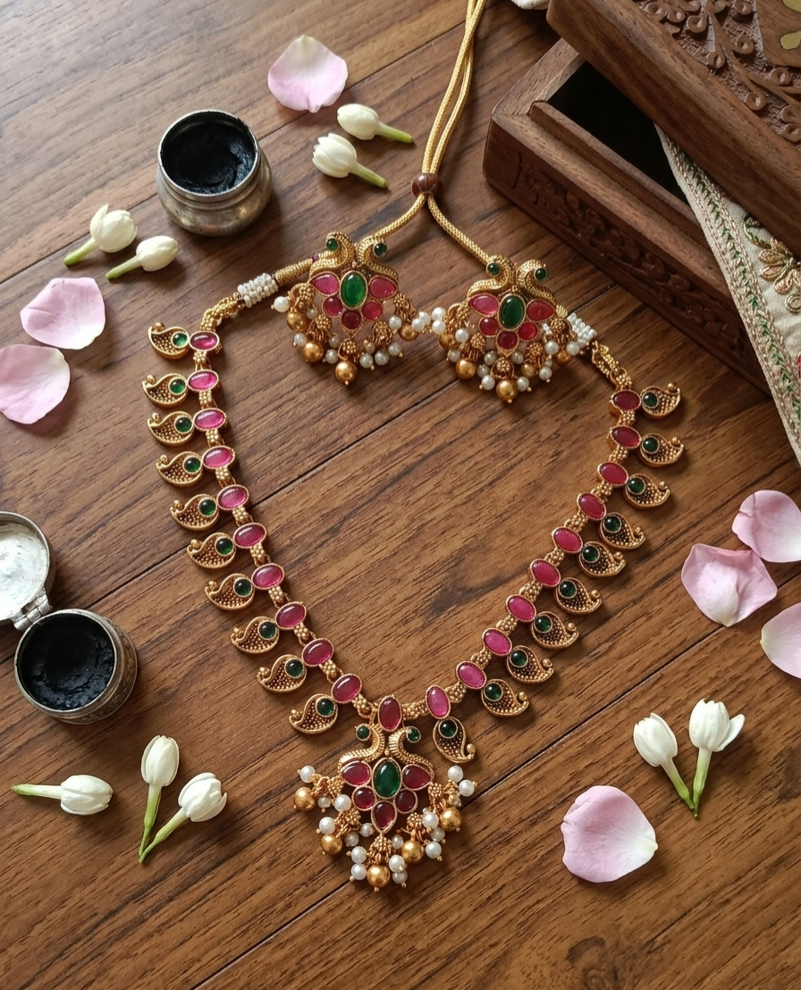 Pournami Necklace Set