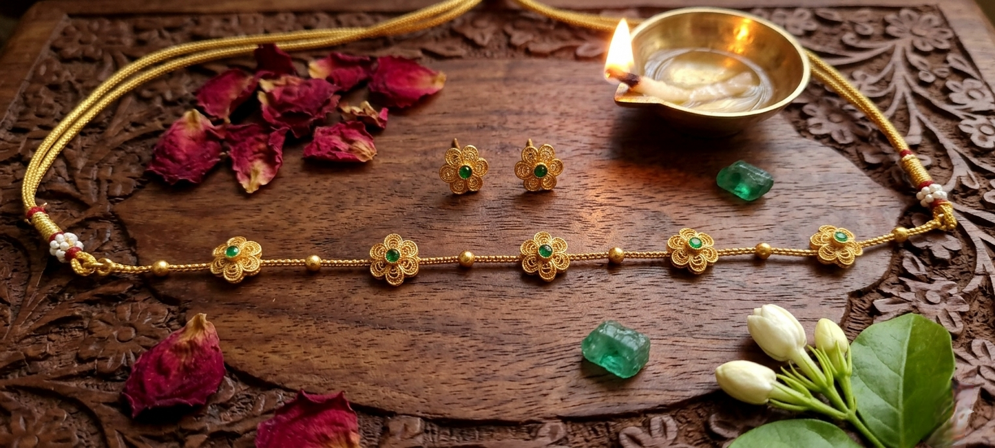 Pushpa Choker Set
