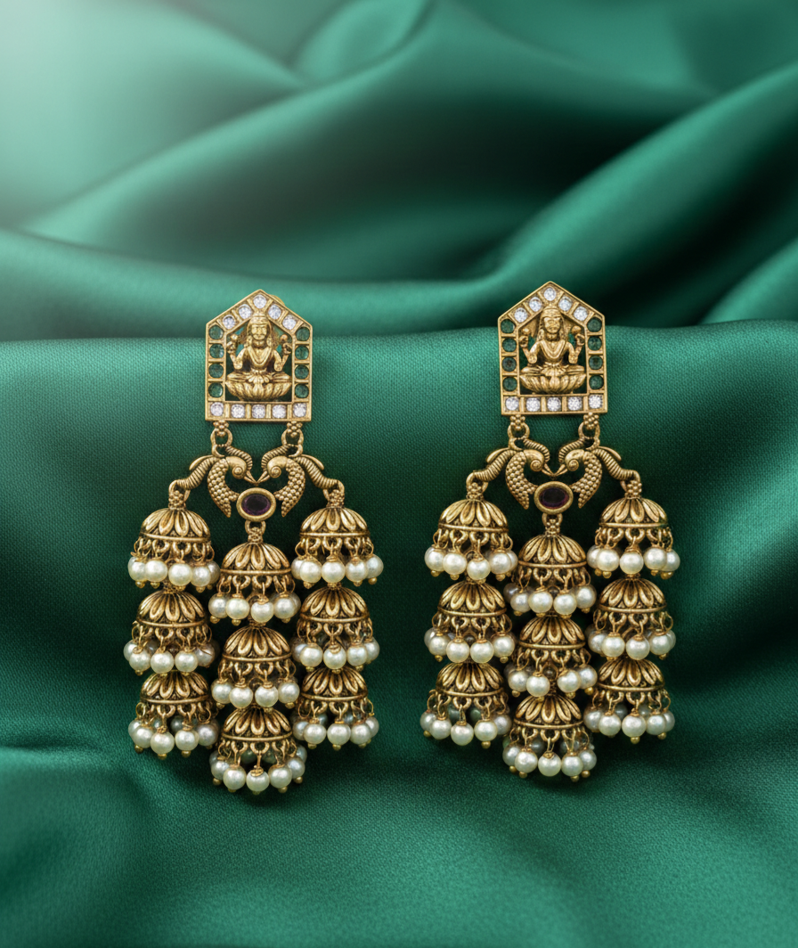 Rashmika Layered Jhumka