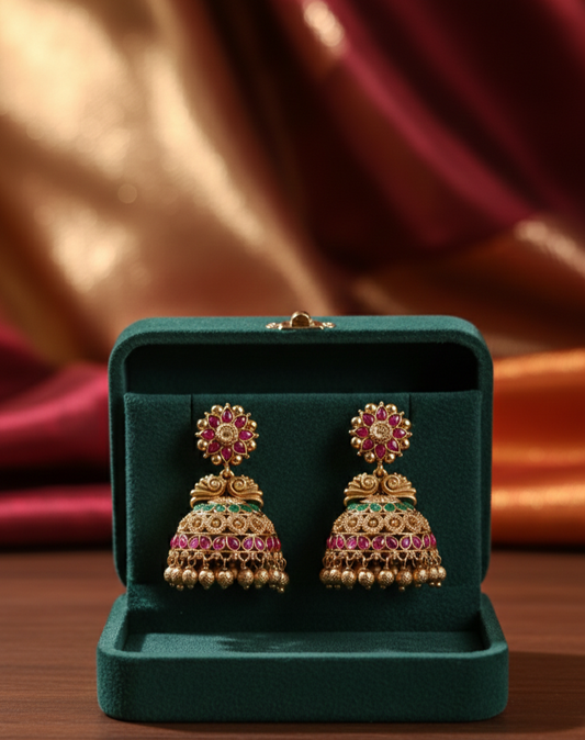 Antique Multicolour Jhumka