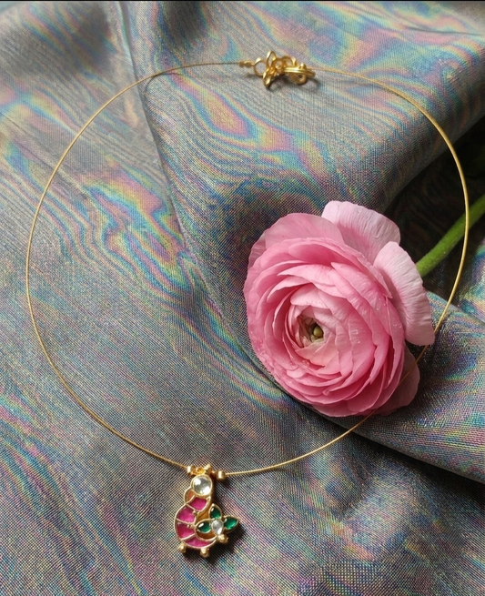 Mayoori Kundan Invisible Necklace