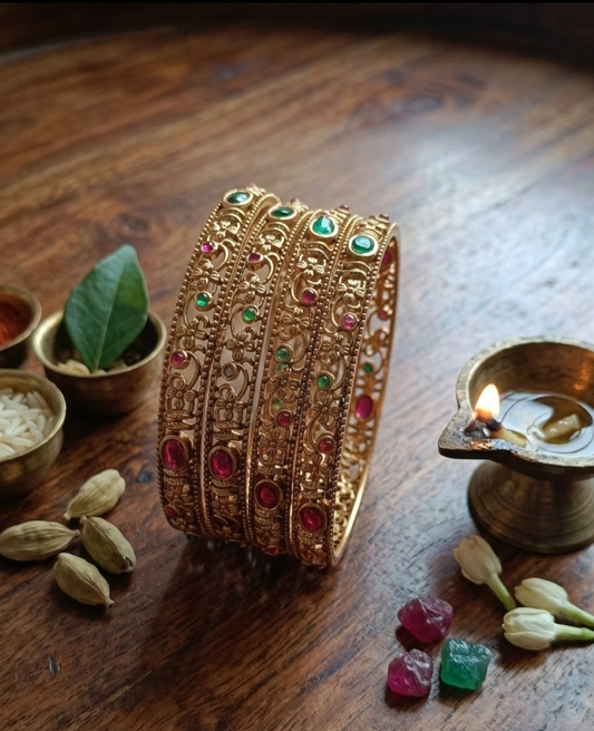 Savitri Antique Bangles (Set of 4)
