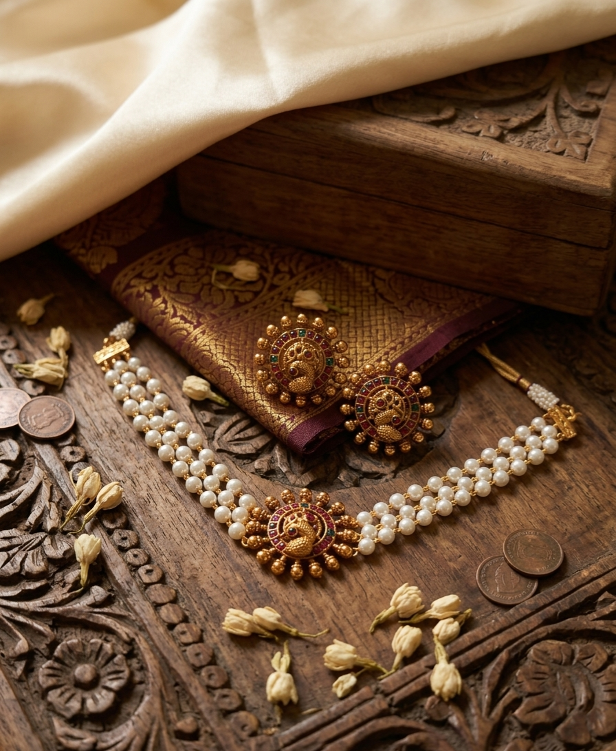 Mayoori Pearl Necklace
