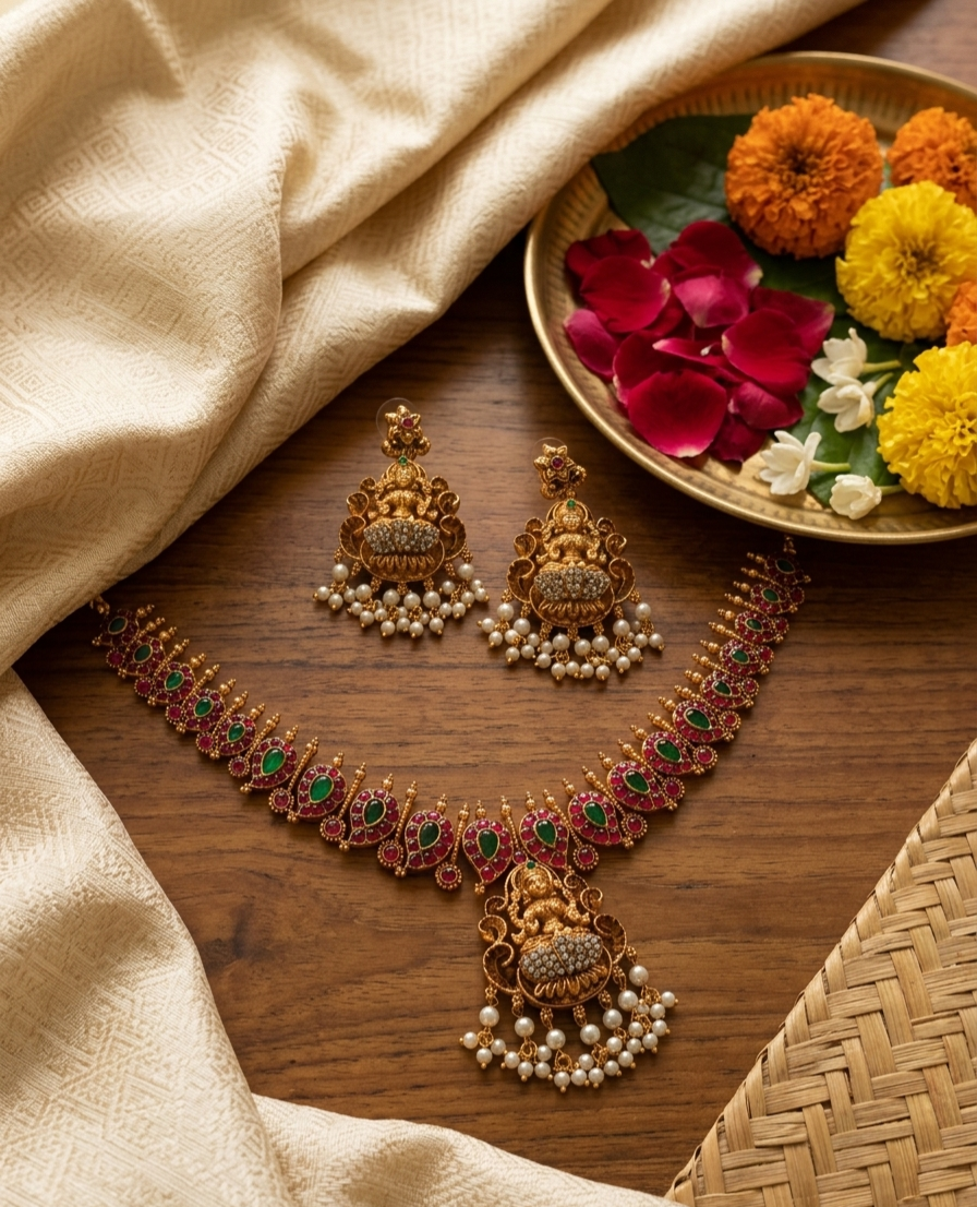 Devi Laxmi Necklace Set