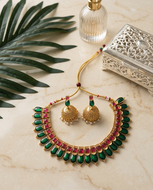 Enamel Palakka Necklace