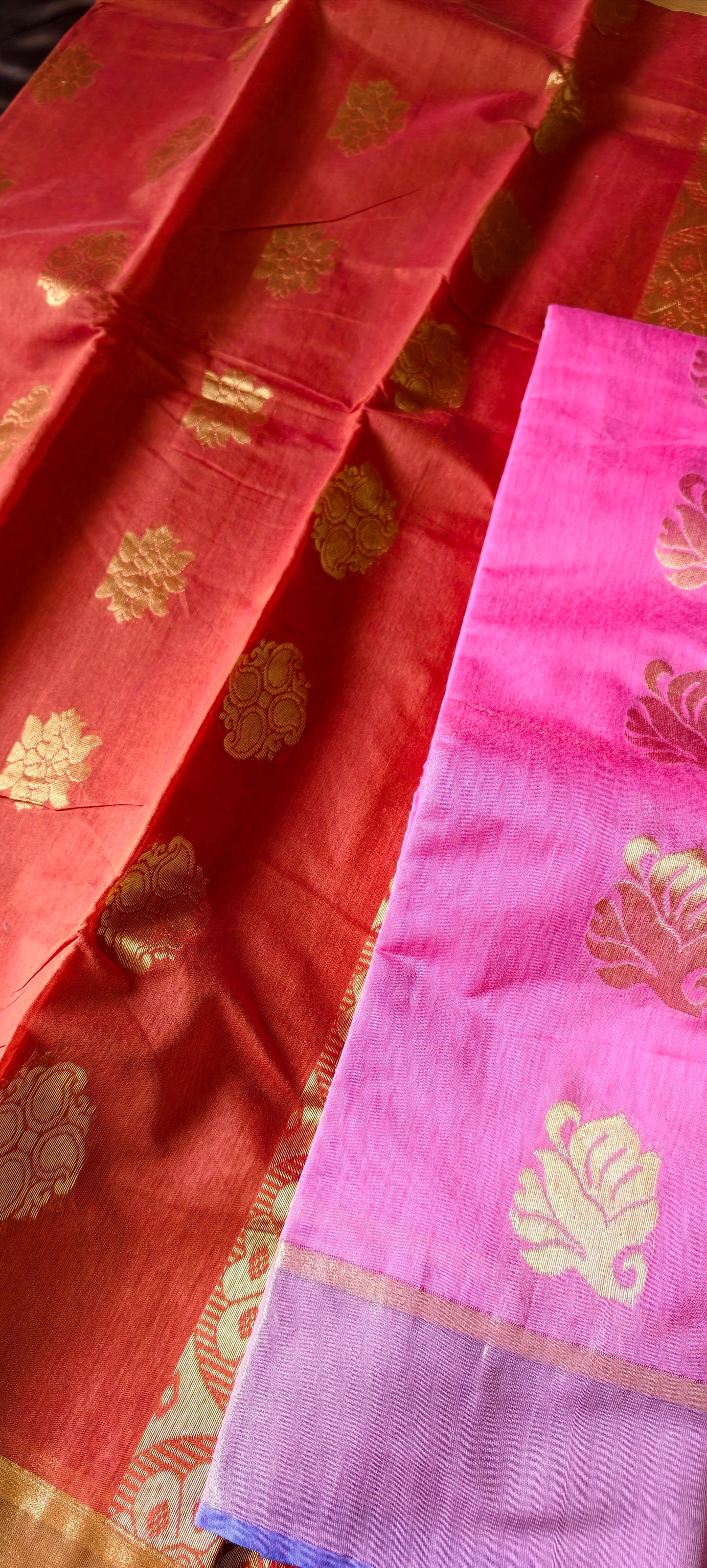Cotton Silk Pure Handloom Saree with blouse