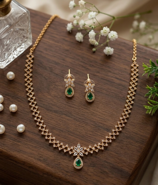 AD Green Stone Necklace